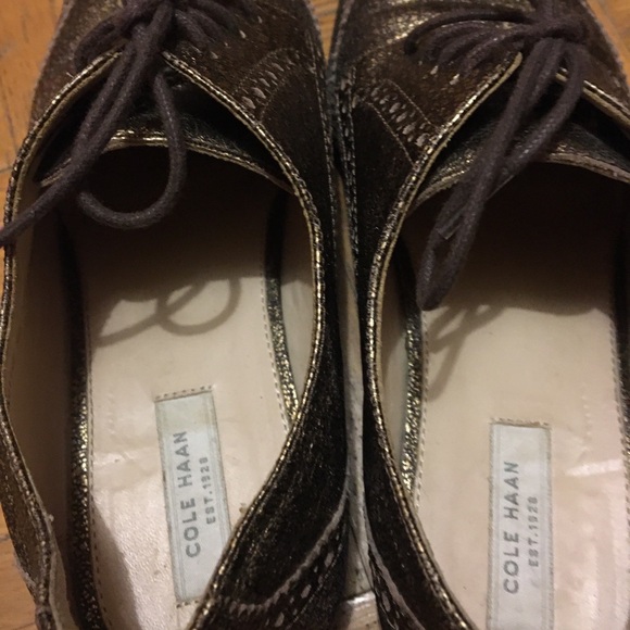 Cole Haan leather “ old gold” shoes size 6 - Picture 3 of 8
